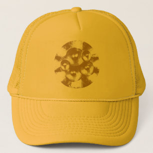 Gorra De Camionero altavoces de música naranja