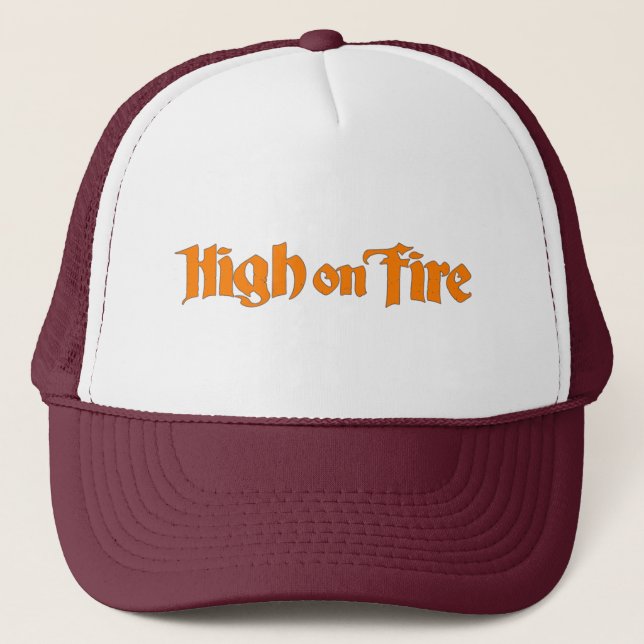 Gorra De Camionero alto en banda de fuego (Anverso)