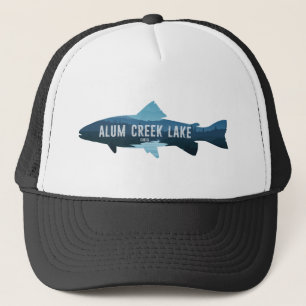 Gorra De Camionero Alum Creek Lake Ohio Fish