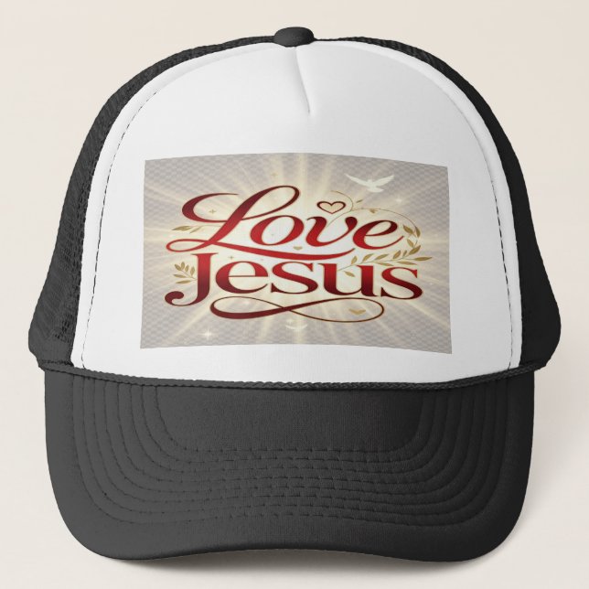 Gorra De Camionero Ama a Jesús (Anverso)