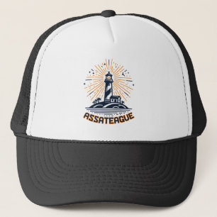 Gorra De Camionero Amanecer del faro de Assateague Virginia