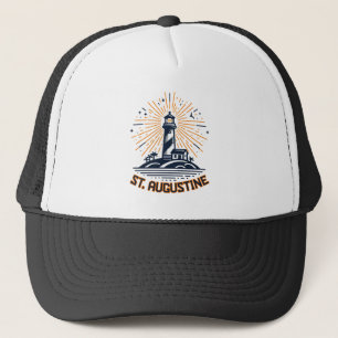 Gorra De Camionero Amanecer del faro de St. Augustine Florida