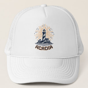 Gorra De Camionero Amanecer en el Faro del Parque Nacional Acadia