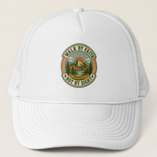 Gorra De Camionero Amanecer Montañoso Retro Vintage Cristiano Montañe