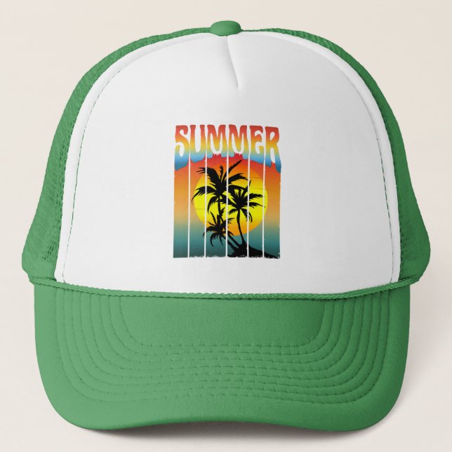 GORRA DE CAMIONERO AMANECER VERANIEGO TRANQUILO (Anverso)