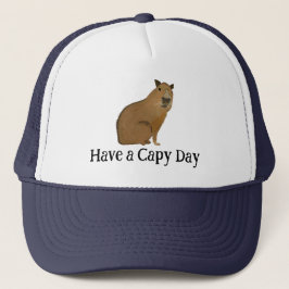 Gorra De Camionero Amante de Animales Cute Capybara 