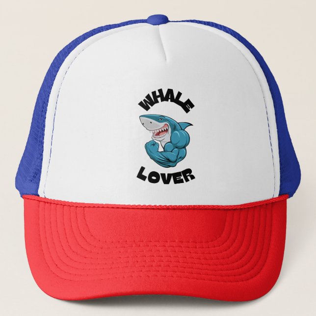 Gorra De Camionero Amante de ballenas - Cabo del océano divertido (Anverso)