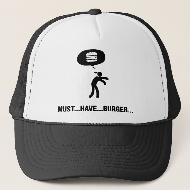 Gorra De Camionero Amante de la hamburguesa (Anverso)