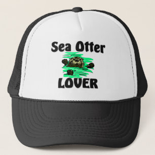 Gorra De Camionero Amante de la nutria de mar