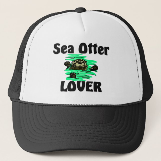 Gorra De Camionero Amante de la nutria de mar (Anverso)