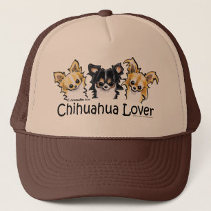 Gorra De Camionero Amante de pelo largo de la chihuahua