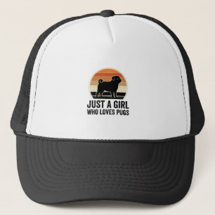Gorra De Camionero Amante De Pug Vintage Solo Una Camiseta De Perro D