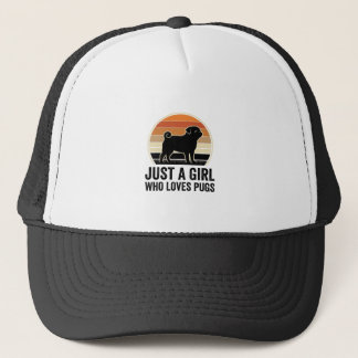 Gorra De Camionero Amante De Pug Vintage Solo Una Camiseta De Perro D