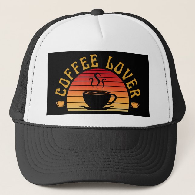 GORRA DE CAMIONERO AMANTE DEL CAFÉ (Anverso)