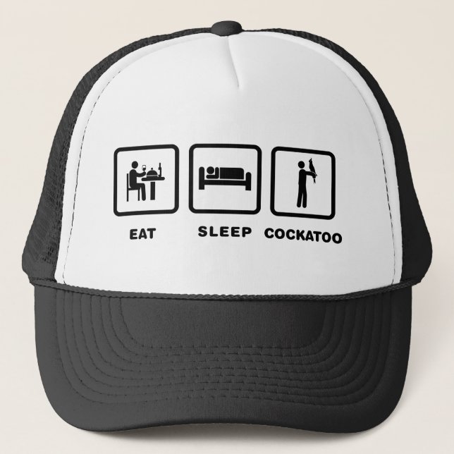 Gorra De Camionero Amante del Cockatoo (Anverso)