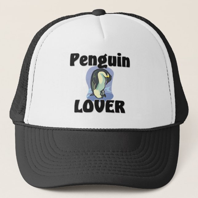 Gorra De Camionero Amante del pingüino (Anverso)