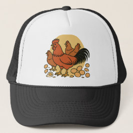 Gorra de camionero amante del pollo