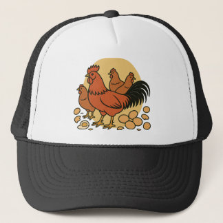 Gorra de camionero amante del pollo