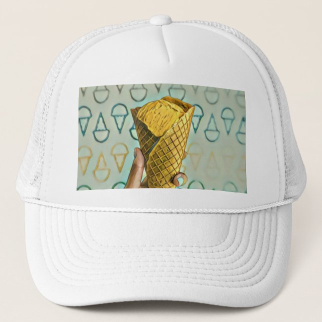 Gorra De Camionero Amantes de helados de verano (Anverso)