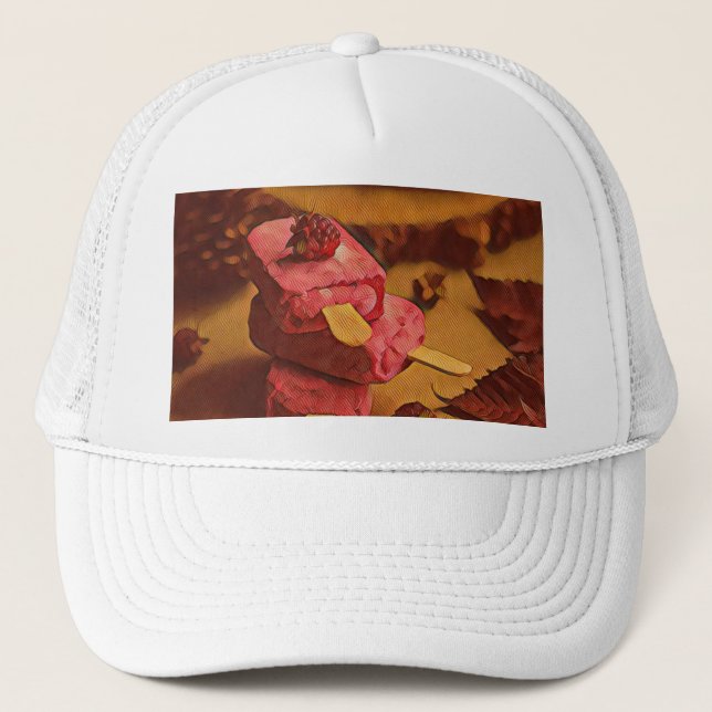 Gorra De Camionero Amantes de helados de verano (Anverso)