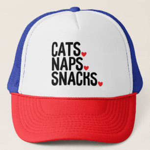 Gorra De Camionero Amantes de Napas de Gatos - Amantes de Gatos