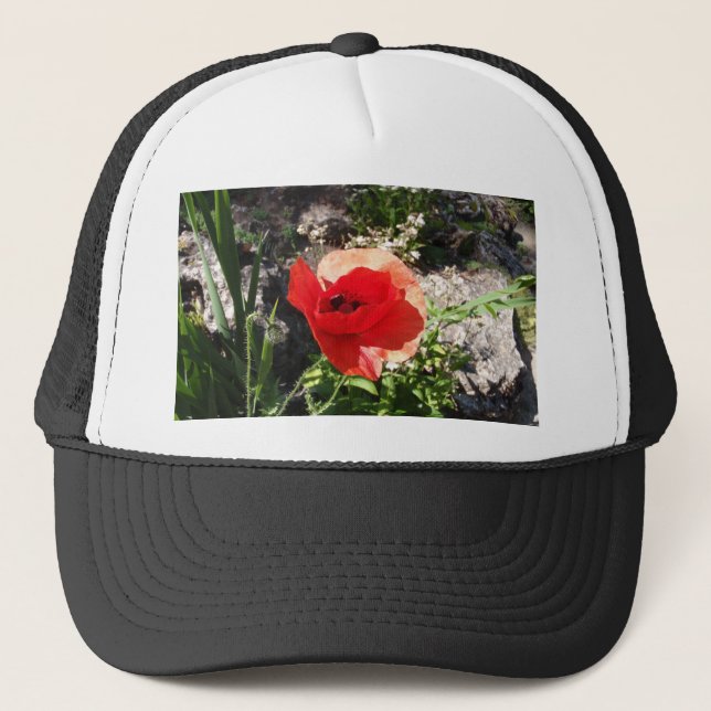 Gorra De Camionero Amapola roja (Anverso)