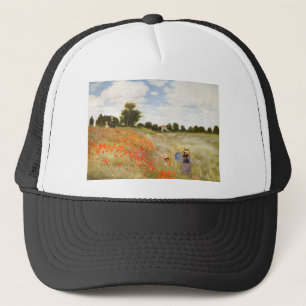 Gorra De Camionero Amapolas rojas que florecen - Claude Monet