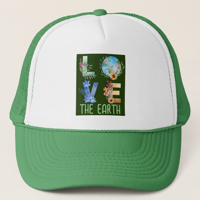 GORRA DE CAMIONERO AMAR A LA TIERRA (Anverso)