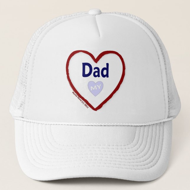 Gorra De Camionero Amar a mi papá (Anverso)