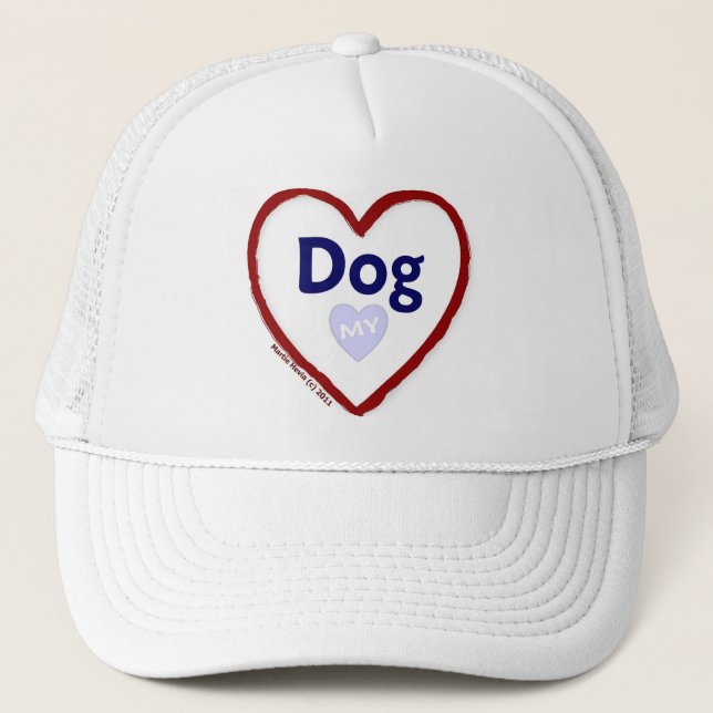 Gorra De Camionero Amar a mi perro (Anverso)