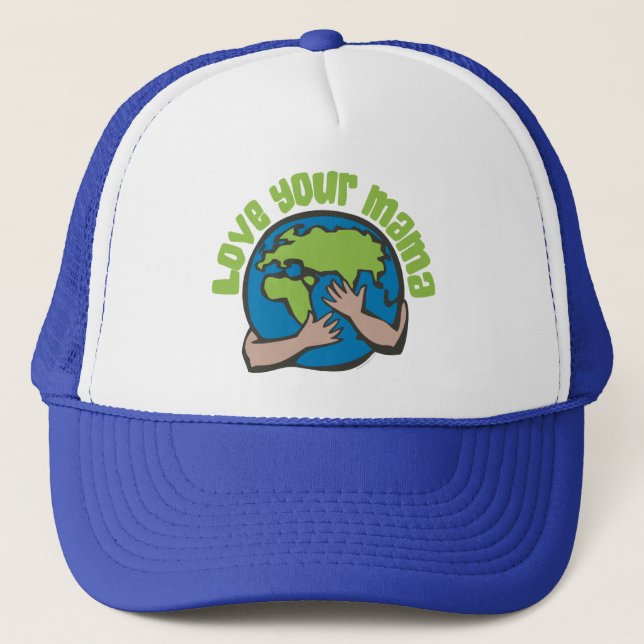 Gorra De Camionero Amar a tu mamá La contaminación del cambio climáti (Anverso)