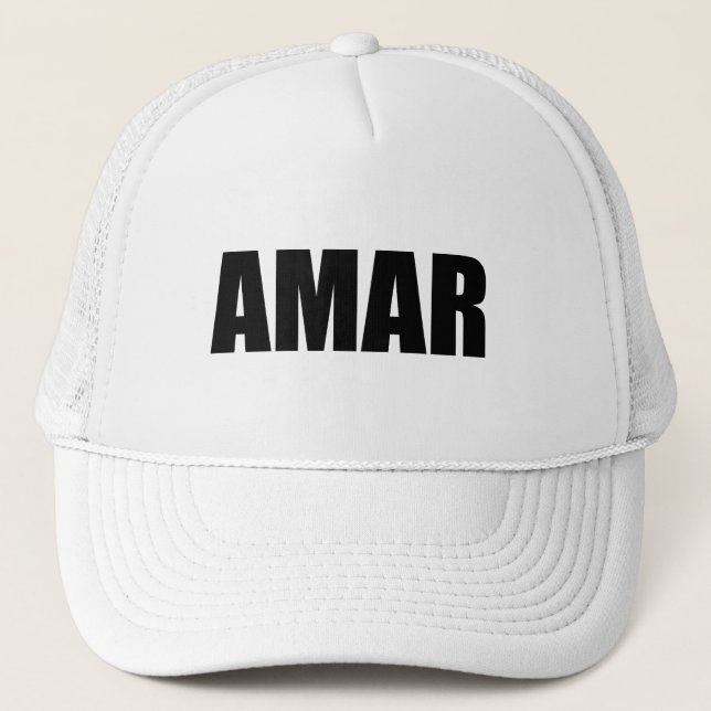 Gorra De Camionero Amar amor en español (Anverso)