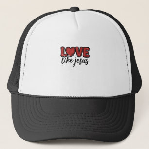 Gorra De Camionero Amar como Jesús Diseño de camiseta cristiana vinta