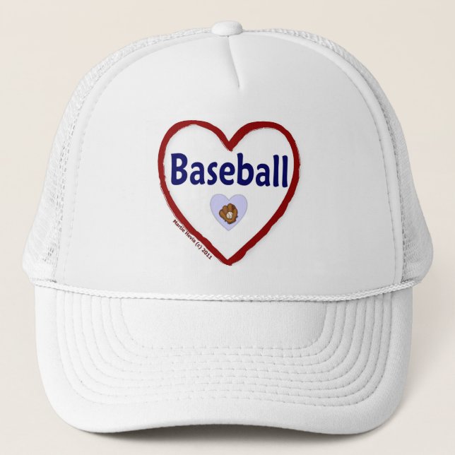 Gorra De Camionero Amar el béisbol (Anverso)