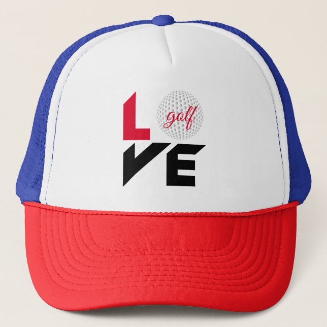 Gorra De Camionero Amar el golf (Anverso)
