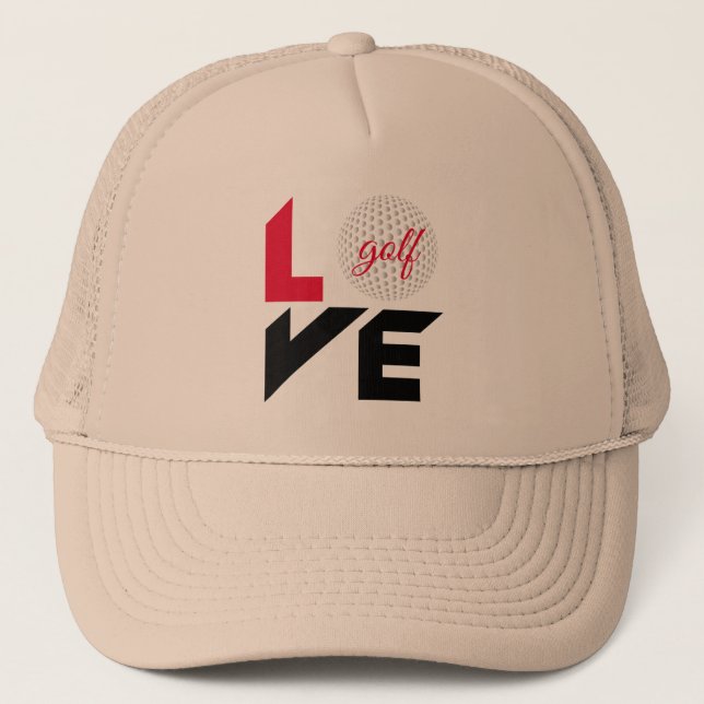 Gorra De Camionero Amar el golf (Anverso)