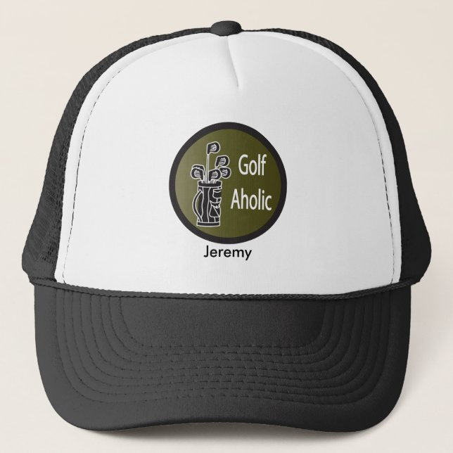 Gorra De Camionero Amar el golf 🏌️ ‍ ♂️ - un golfahólico (Anverso)