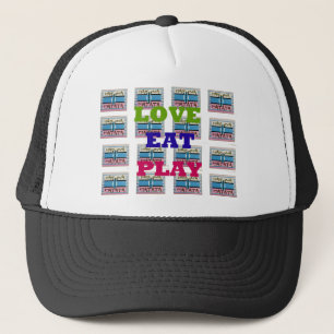 Gorra De Camionero Amar el juego de comidas Hakuna Matata Imprimir ar