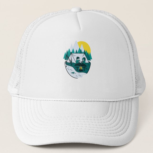 Gorra De Camionero Amar en el campamento (Anverso)