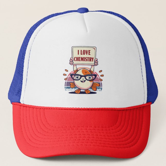 Gorra De Camionero Amar Guppies y Química (Anverso)