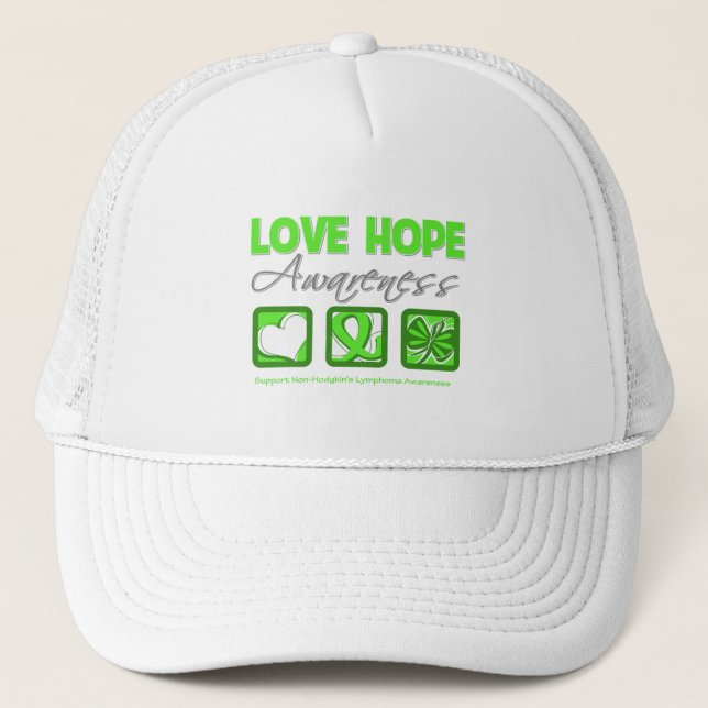 Gorra De Camionero Amar la esperanza Conciencia Linfoma no Hodgkin (Anverso)