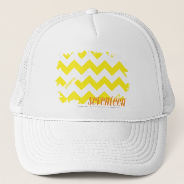 Gorra De Camionero Amarillo 2 del zigzag (Anverso)