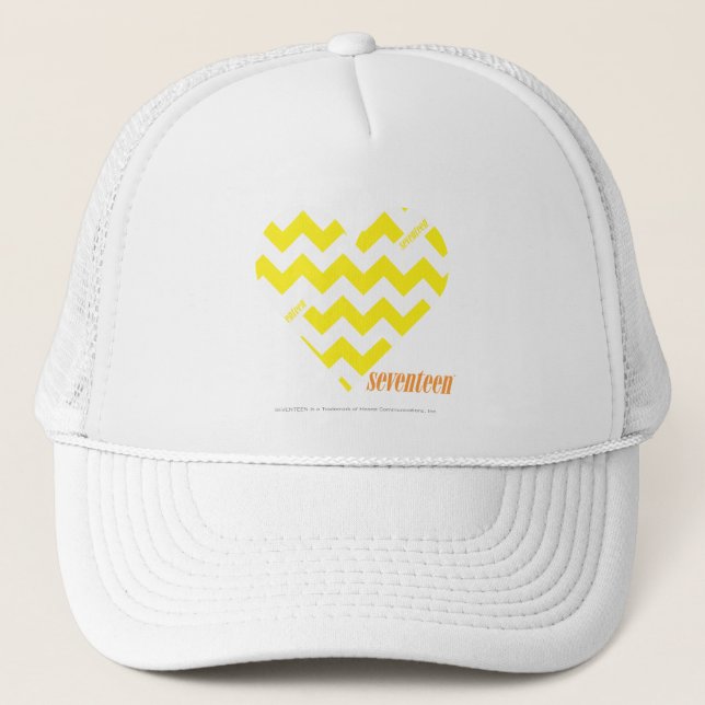 Gorra De Camionero Amarillo 4 del zigzag (Anverso)