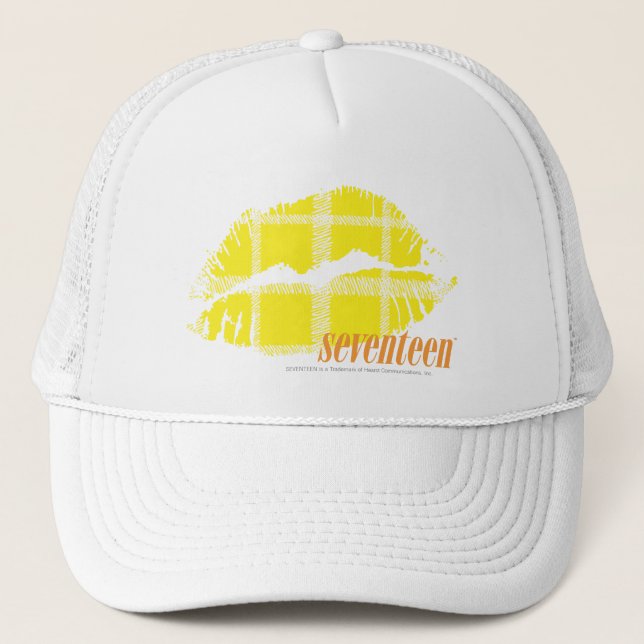 Gorra De Camionero Amarillo cuadrado (Anverso)