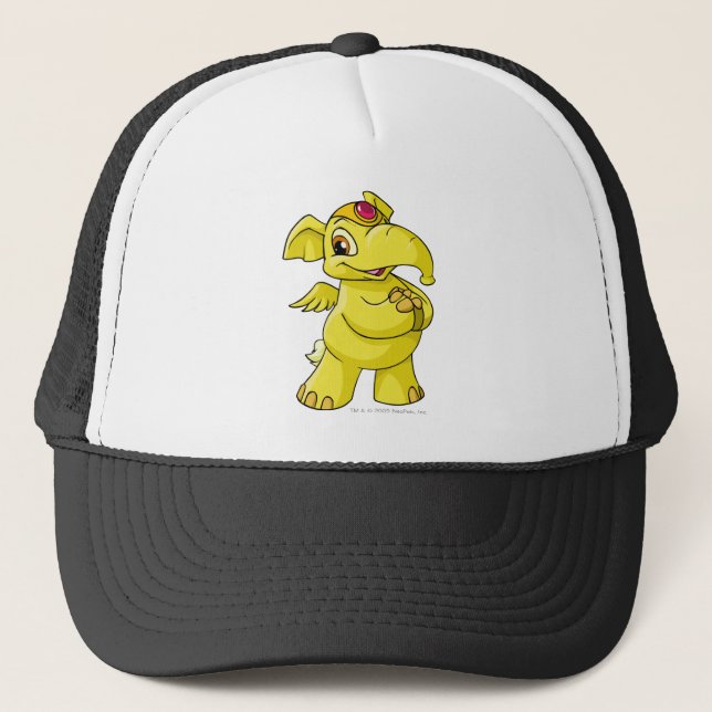 Gorra De Camionero Amarillo de Elephante (Anverso)