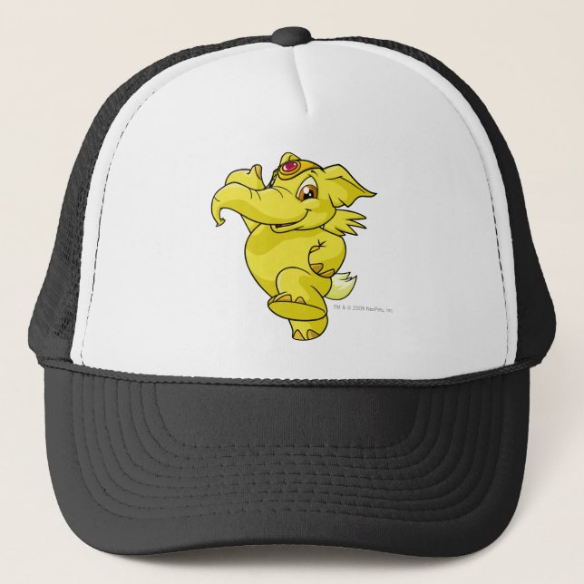 Gorra De Camionero Amarillo de Elephante (Anverso)