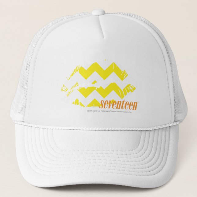 Gorra De Camionero Amarillo del zigzag (Anverso)