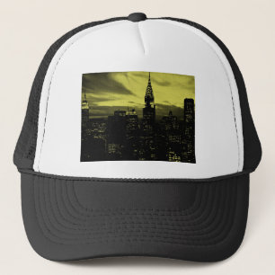 Gorra De Camionero Amarillo dorado de Nueva York