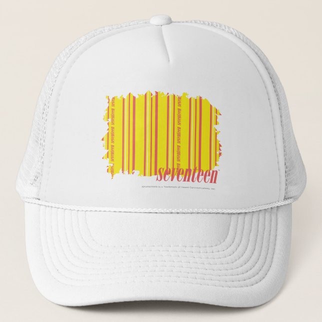 Gorra De Camionero Amarillo fino 2 de las rayas (Anverso)
