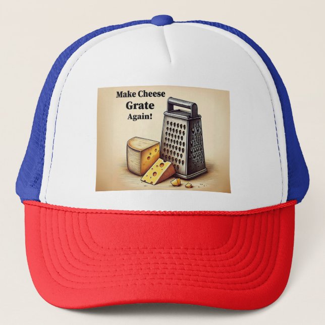 Gorra De Camionero Amarillo satírico estadounidense gracioso (Anverso)